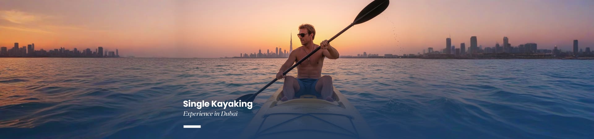 Single Kayaking Abu Dhabi Corniche